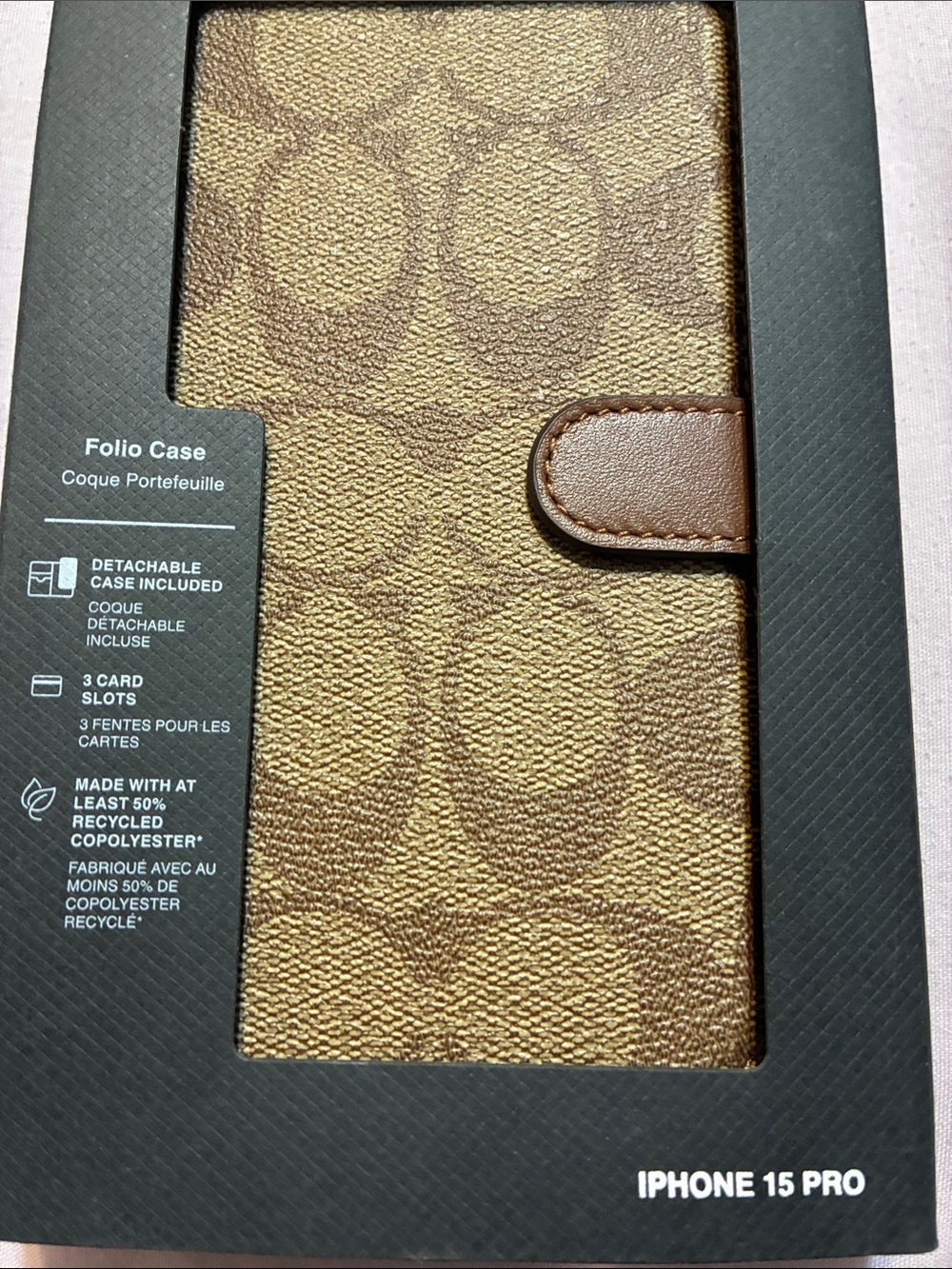 Coach Black Branded Phone Case Box - Picture 7 of 11